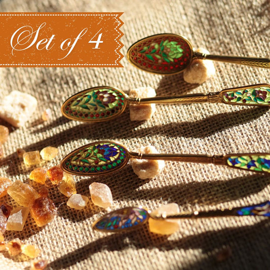 Handcrafted Jewel Spoon Set - Set of 4™️