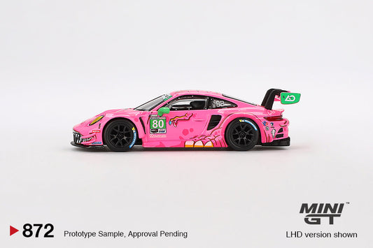 Mini GT 1/64 Porsche 911 GT3 R #80 2023 IMSA VIRginia Roxy AO Racing Pink