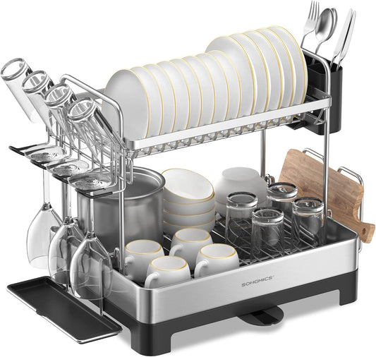 Self-Draining Dish Drying Rack™️