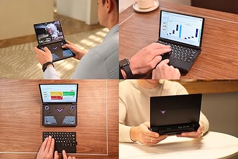 G1 Handheld PC with AMD Ryzen AI 9 HX 370, 2-in-1 Laptop with 8.8" 144Hz 2k Touchscreen, 32G RAM and 1TB SSD