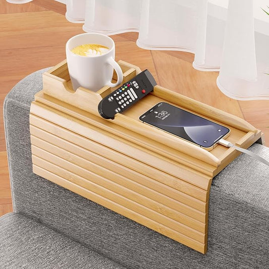 Bamboo Sofa Armrest Tray™️