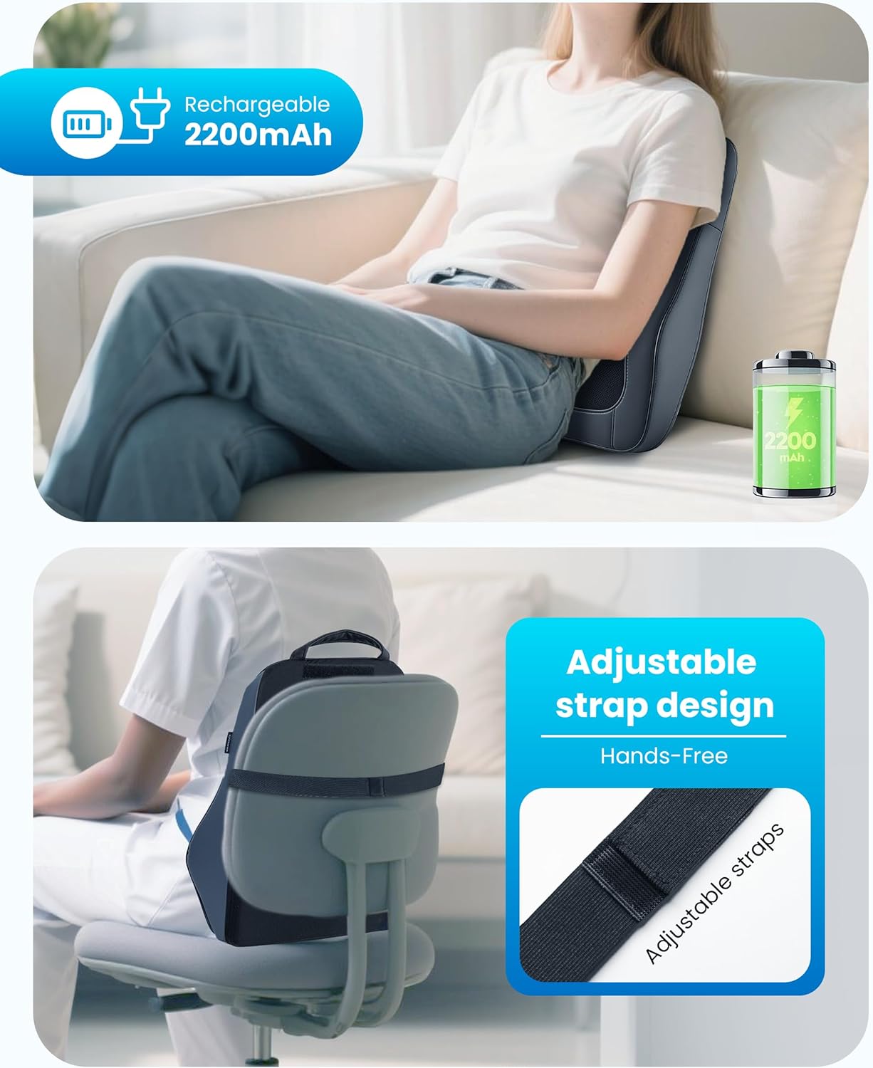 COMFIER™️ 3-D Heated Back Massager