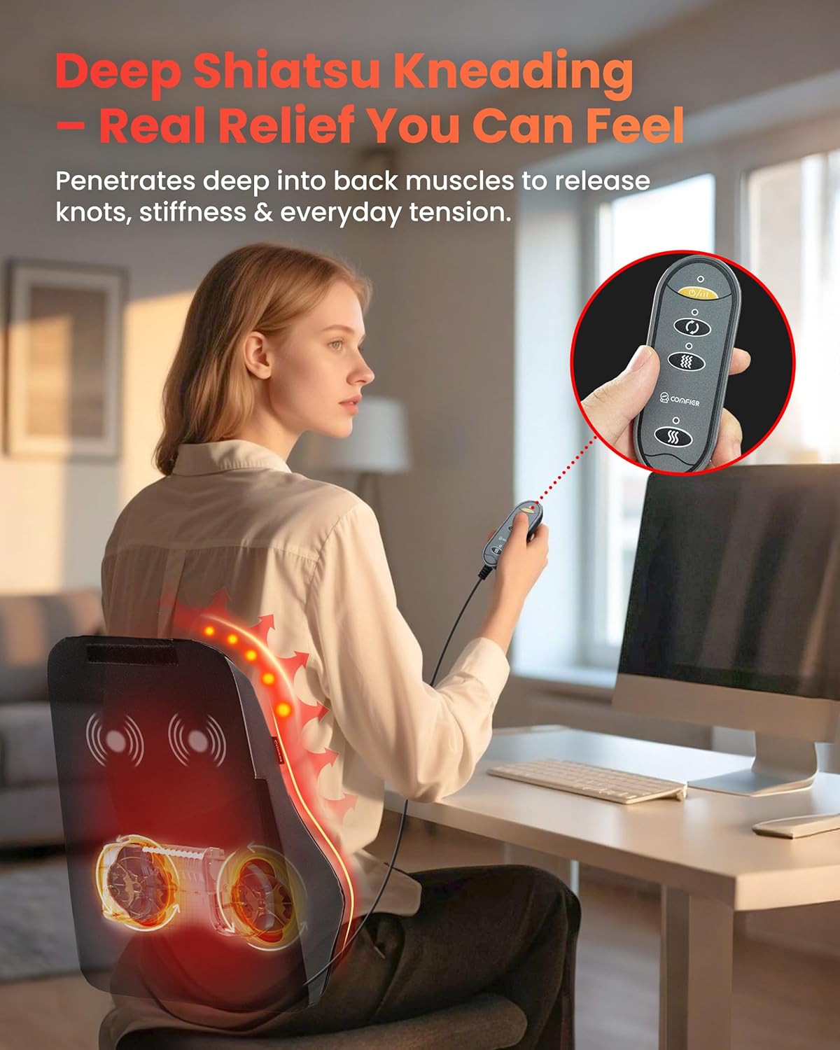 COMFIER™️ 3-D Heated Back Massager