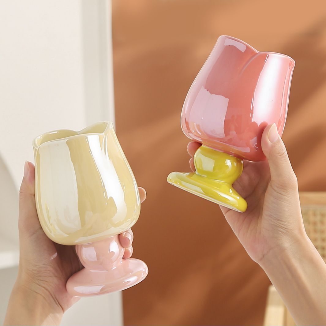 Ceramic Tulip Mug Set™️ - Set of 4 Mugs