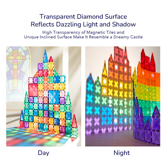 Colorful Magnetic Tiles 60P