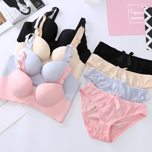 (Pack of 6) Women's  Bra Panty Lingerie Set for Girl's Combo  | L-54