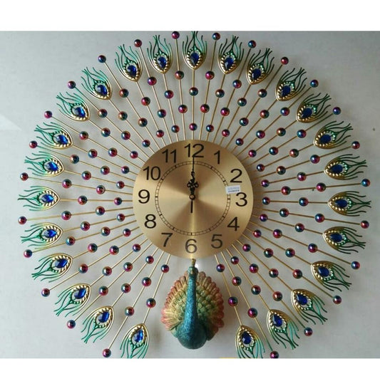 Peacock Design Wall Clock