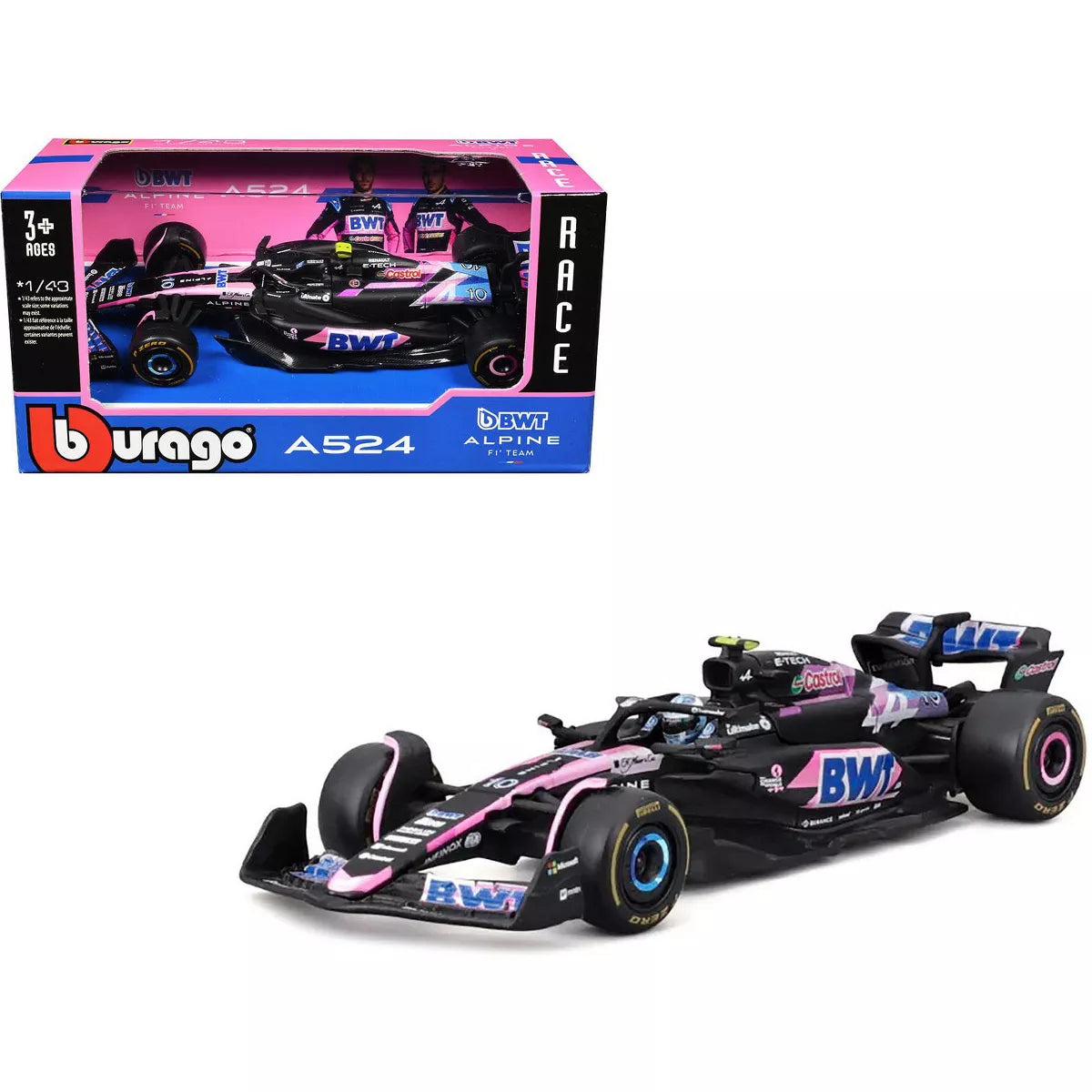 1:43 BWT Alpine 2024 A524 #10 & #31 - Bahrain GP