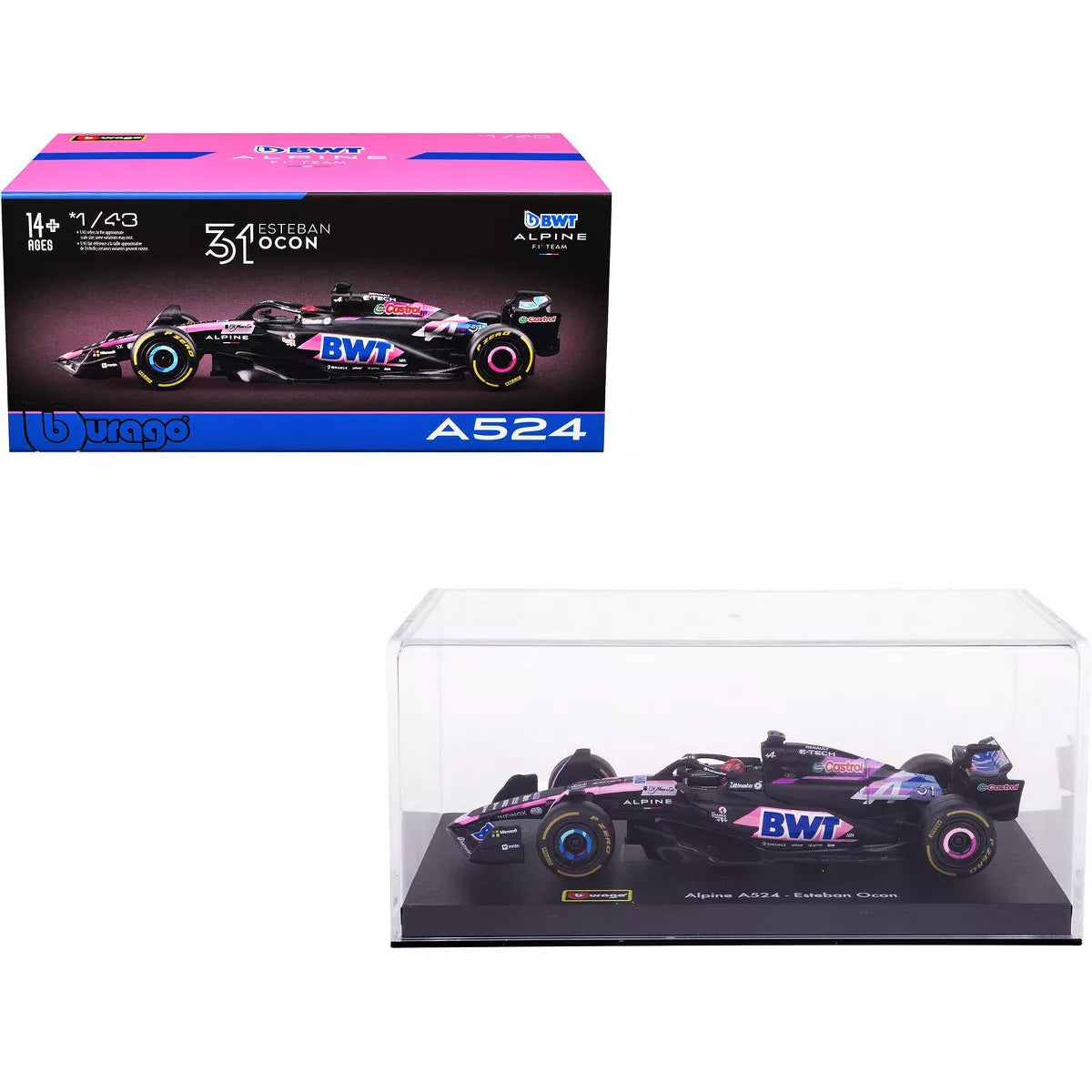 1:43 BWT Alpine 2024 A524 #10 & #31 - Bahrain GP