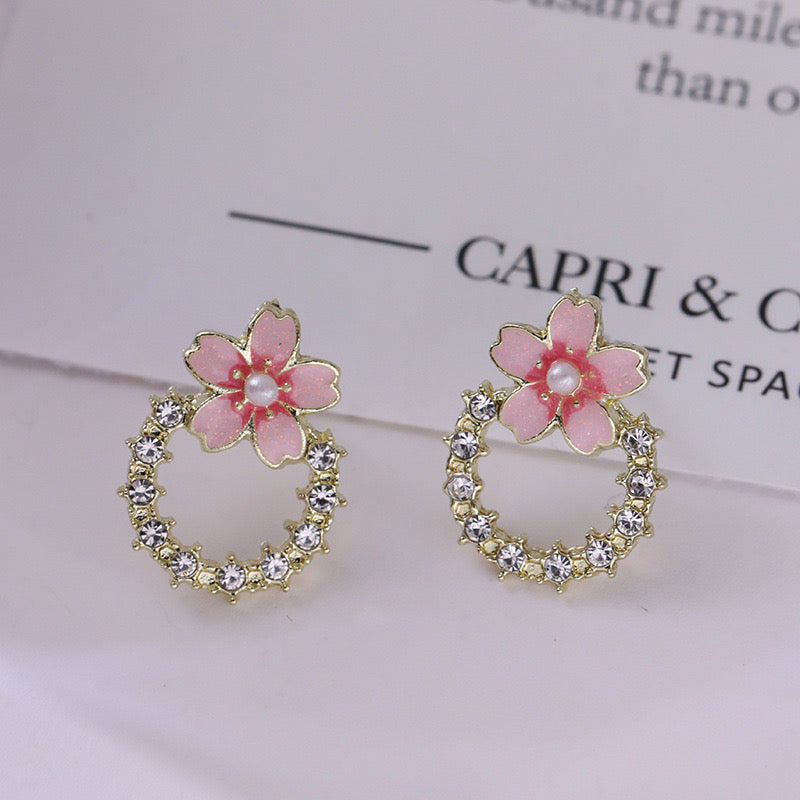 Cherry Blossom Minimal Earrings