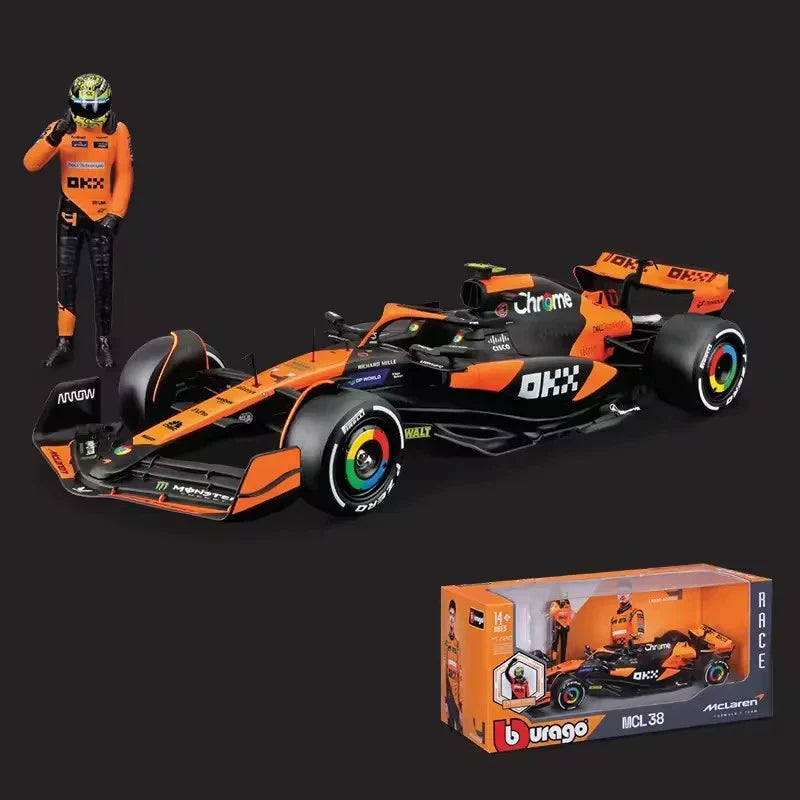 1:24 McLaren 2024 MCL38  Lando Norris #4 Figure – Miami GP