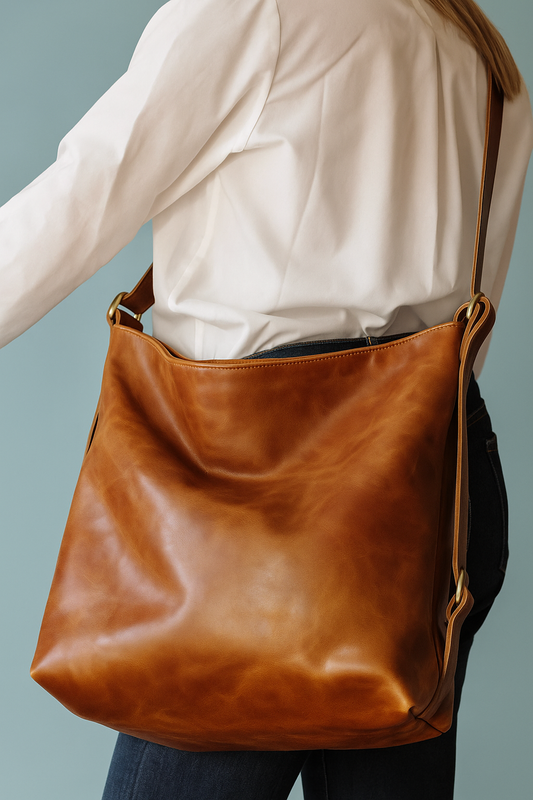 Travelling Midi Backpack: Brown Vintage