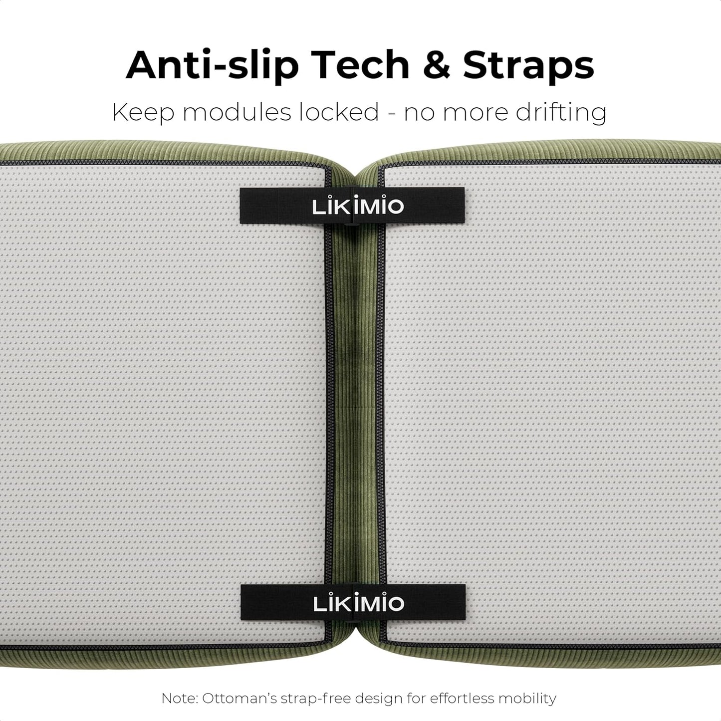 118" Modern L-Shaped Modular Sectional Sofa