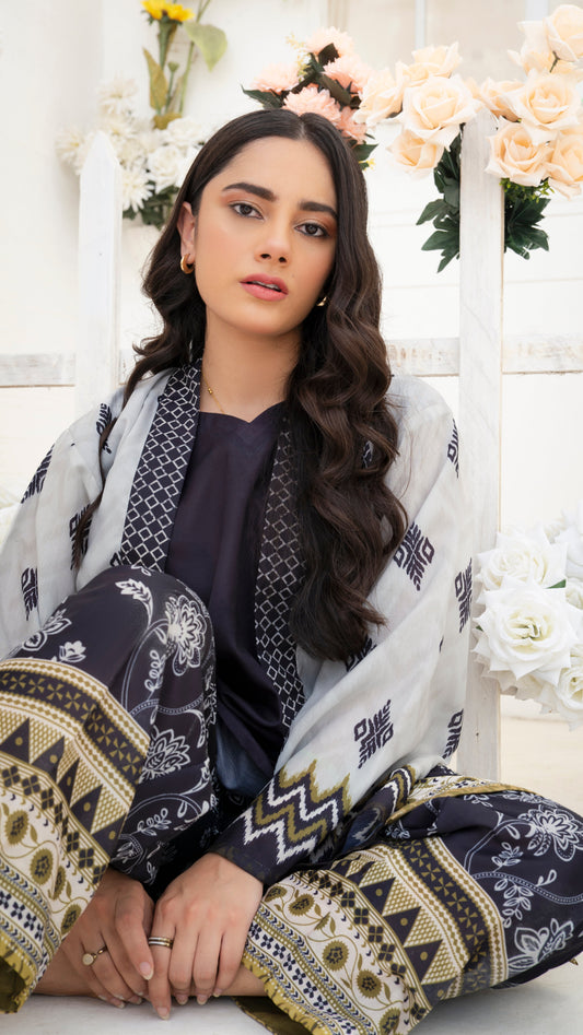 Ethnic Printed Kaftan Ensemble