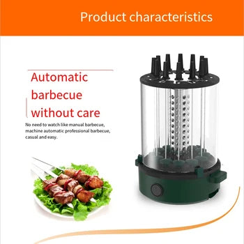1000 W Electric Skewers Vertical BBQ Kebab Grill Machine