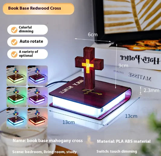 Christianartworkshop Book-base Magnetic Levitation Cross Ornament