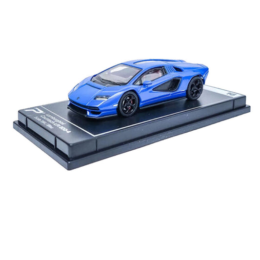 PosterCars 1:64 Lamborghini Countach LPI 800-4 – Bleu – Acrylic Box | Hypercar League Collection #16