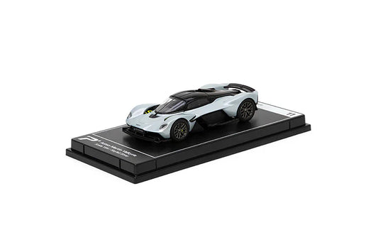 PosterCars 1:64 Aston Martin Valkyrie – Skyfall Silver 11 - Acrylic Box | Hypercar League Collection Diecast Model