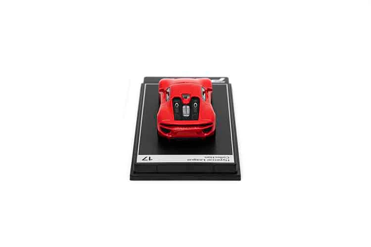 PosterCars 1:64 Porsche 918 Spyder – Guards Red – Acrylic Box Display | #H17