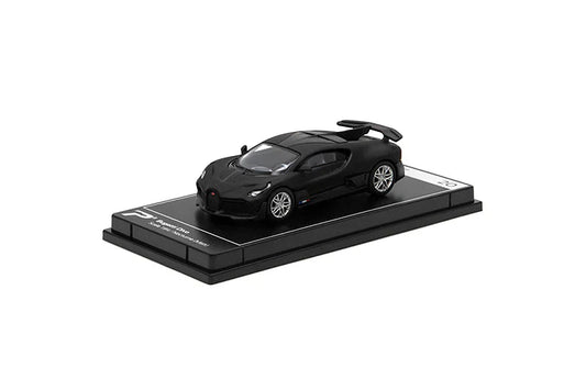 PosterCars 1:64 Bugatti Divo – Black – Acrylic Box | Hypercar League Collection #19