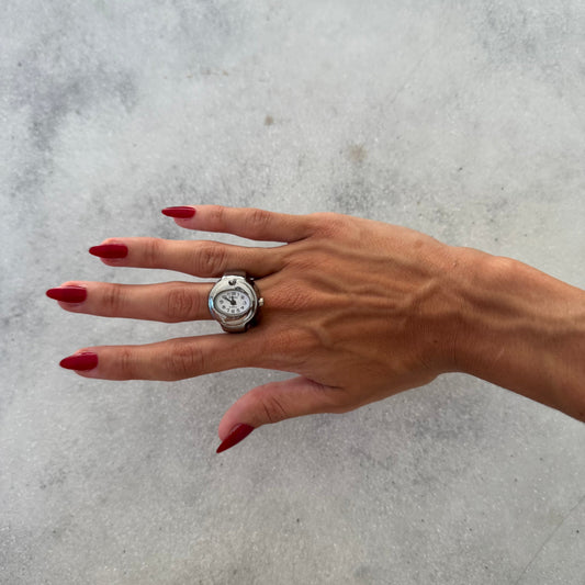 BARI RING | SILVER WHITE