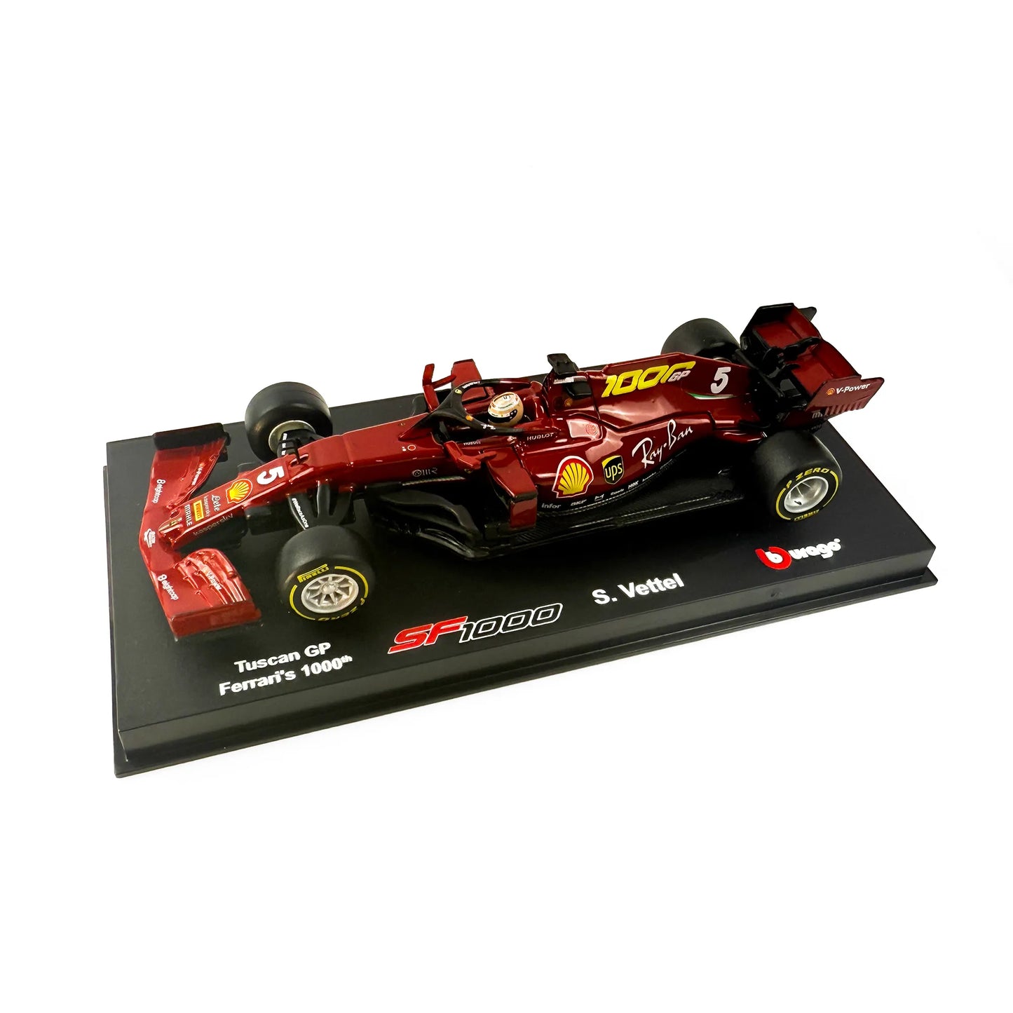 1:43 Ferrari 2020 SF1000 Sebastian Vettel Model  #5 – Tuscan GP | 1000th GP Edition