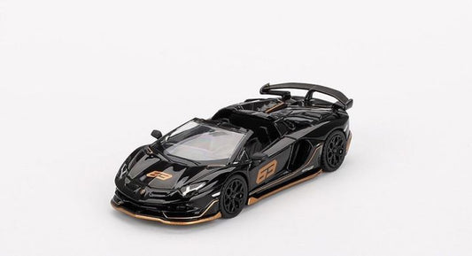 Lamborghini Aventador Svj 63 Roadster Nero Aldebaran 1:64 Mini GT