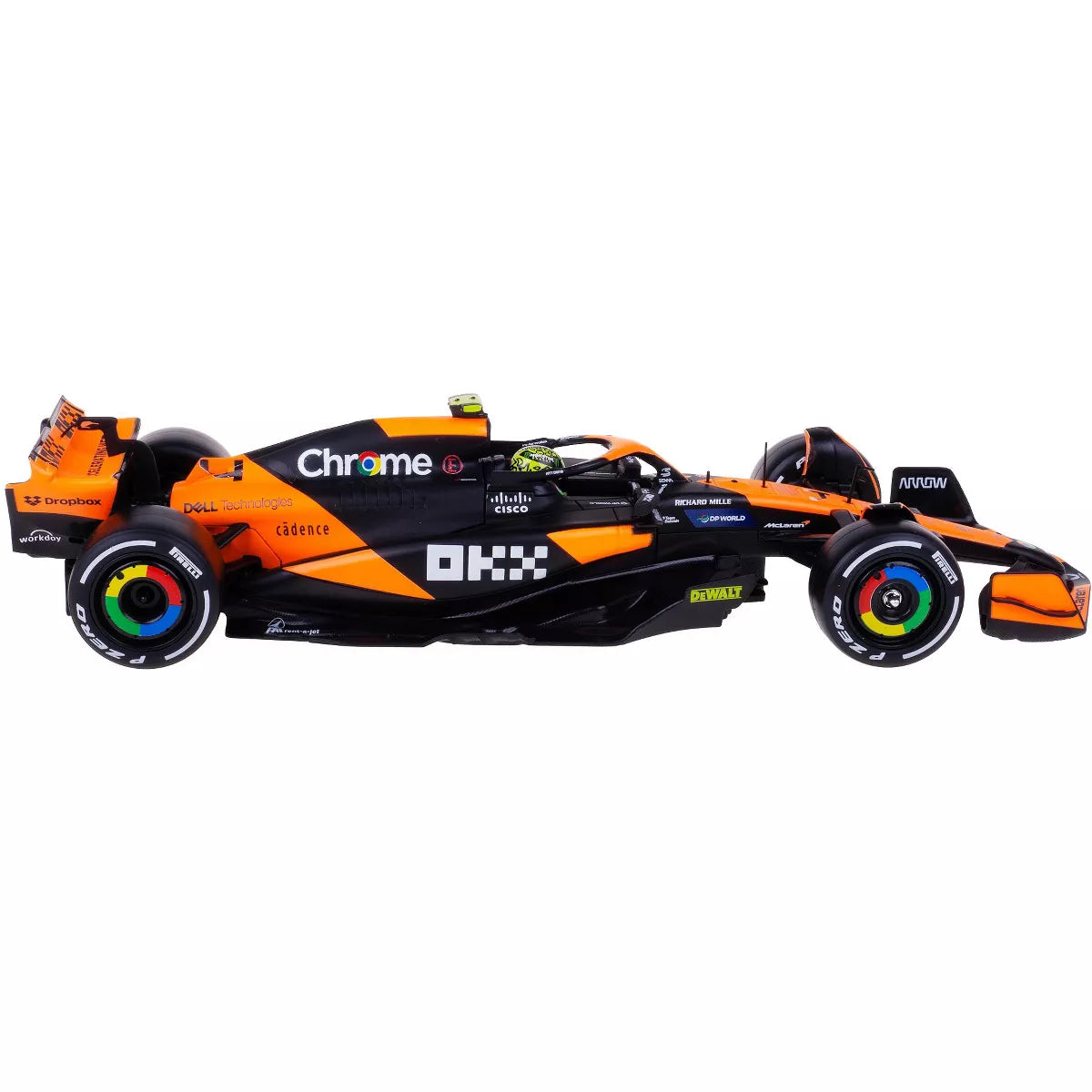 1:24 McLaren 2024 MCL38 Lando Norris #4 & Oscar Piastri #81 - Miami GP