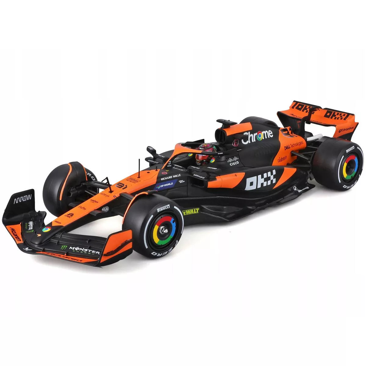1:24 McLaren 2024 MCL38 Lando Norris #4 & Oscar Piastri #81 - Miami GP