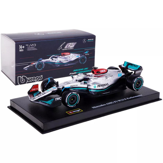 1:43 Mercedes AMG 2022 W13 Hamilton #44 Russell #63