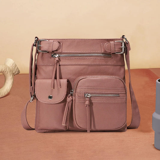 Multi-pocket crossbody bag