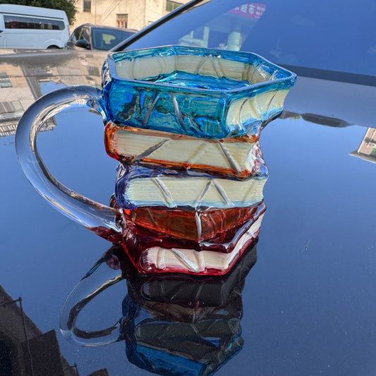 Unique Painted Book Coffee Cup