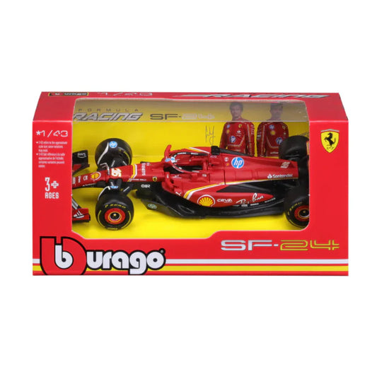 Bburago F1 2024 Ferrari F1 Team SF-24 -  #16 Charles Leclerc 1/43 Scale