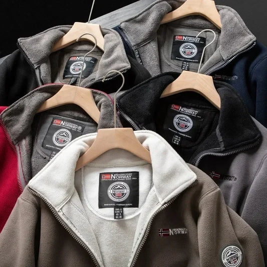Windproof Fleece Padded Jacket for Men