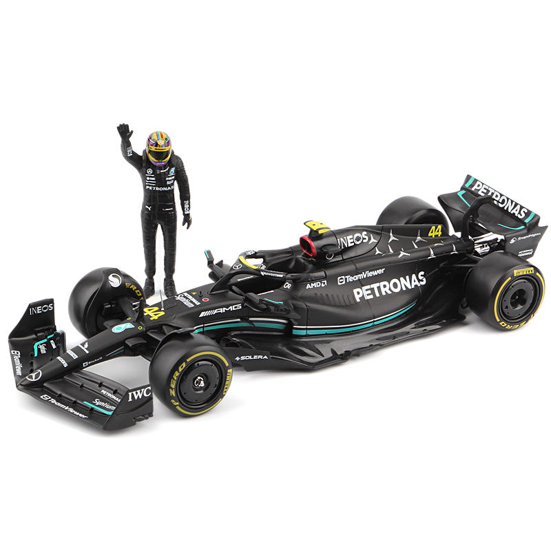 1:24 Mercedes-AMG 2023 W14 Lewis Hamilton #44- Figure