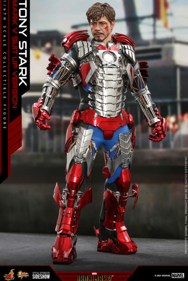 Tony Stark (Mark V Suit Up Version) Sixth Scale Figure