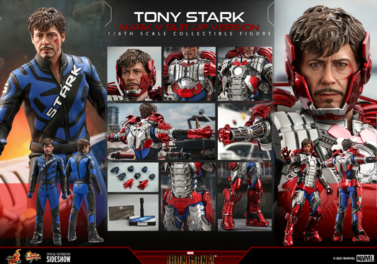Tony Stark (Mark V Suit Up Version) Sixth Scale Figure