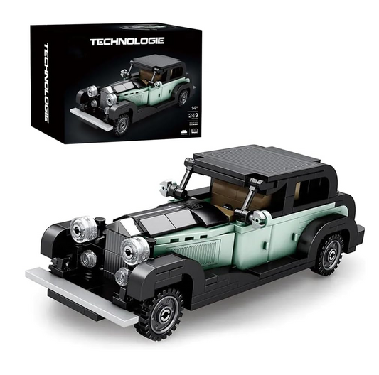 Sports Car Model Building Blocks Set for Bentley 8 Litre, 249 PCS Racing Car Model Building Blocks kit, MOC Super car Building Brick, Construction Vehicle Toys