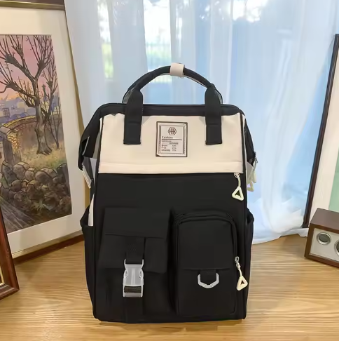 Large Capacity Casual Backpack with Waterproof Feature