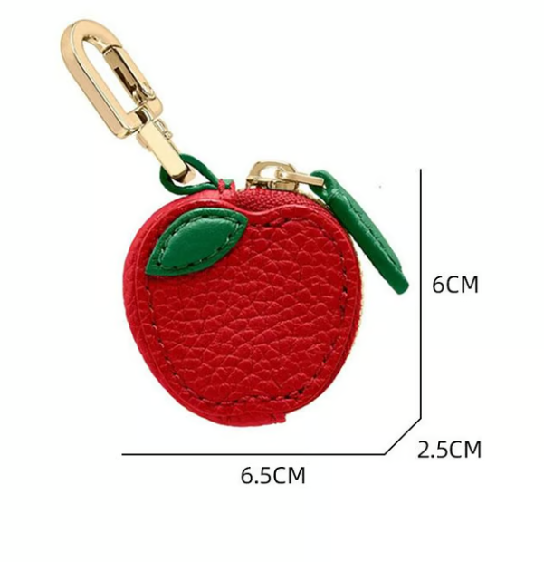 Cute Strawberry & Lemon Mini Coin Purse Charm-Jewelry & Earbuds – Lightweight Gift for Women, Teens & Kawaii Lovers