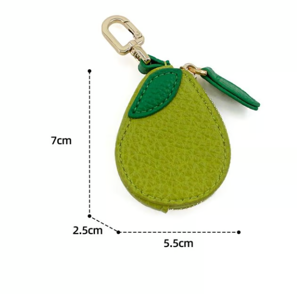 Cute Strawberry & Lemon Mini Coin Purse Charm-Jewelry & Earbuds – Lightweight Gift for Women, Teens & Kawaii Lovers