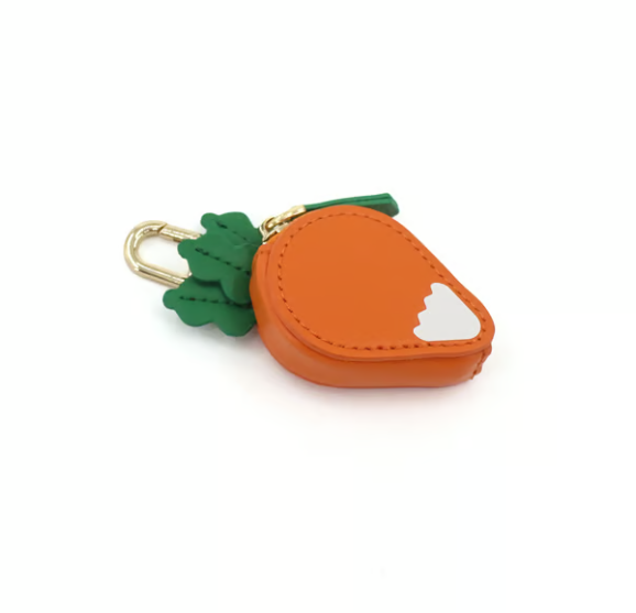 Cute Strawberry & Lemon Mini Coin Purse Charm-Jewelry & Earbuds – Lightweight Gift for Women, Teens & Kawaii Lovers