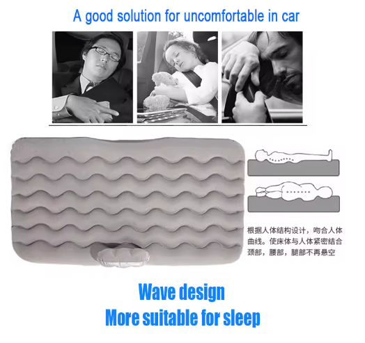Quiver Car Travel Bed Mattress with 2 Air Pillows