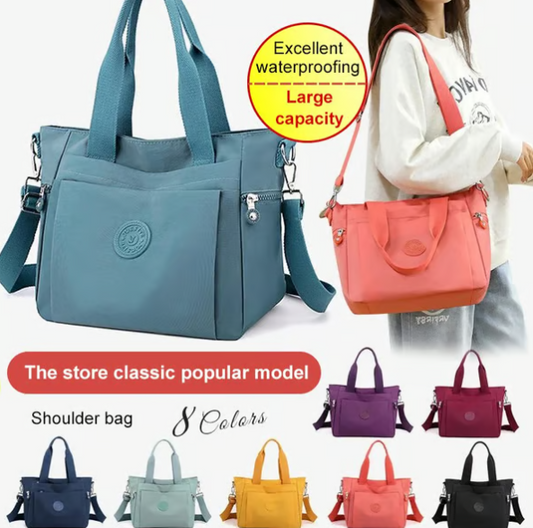 Female multi-color large-capacity tote bag
