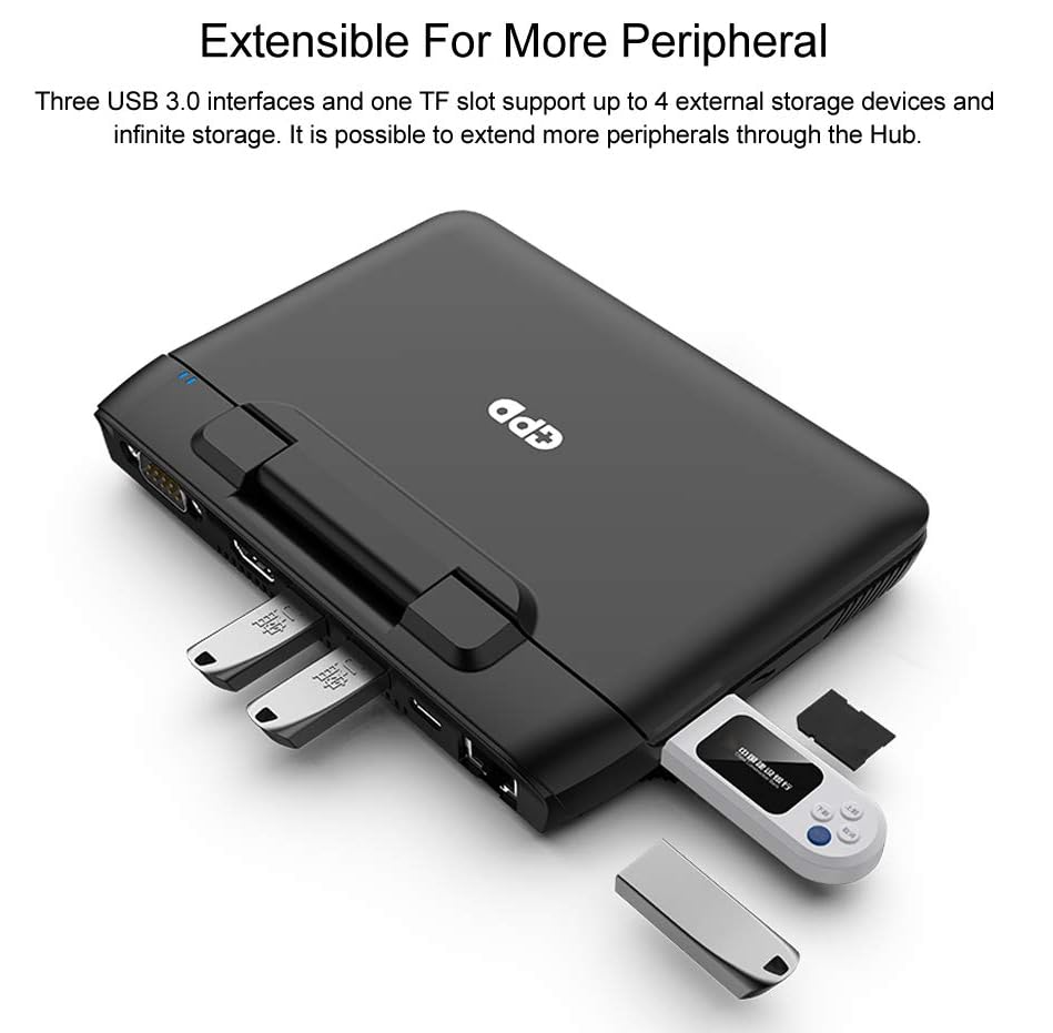GPD Micro PC Mini Laptop [256GB M.2 SSD Version] Industrial 6 Inch [Latest Update HW CPU Celeron N4120 Processor] Portable Laptop Notebook OS Win 10 Pro, Ubuntu Mate 18.10, 8GB RAM
