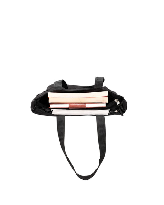 CHARCOAL BLACK TOTE BAG