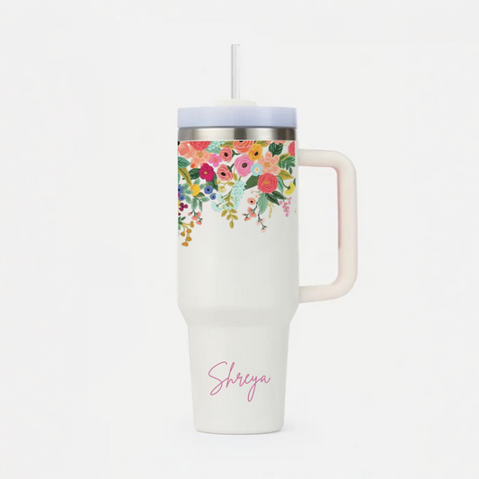 Personalised BotaniCup Tumbler with Straw & Lid
