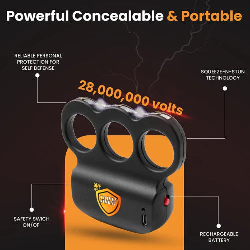 High Power TripleShock Self Defence Punch
