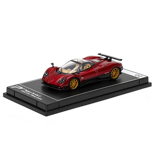 PosterCars Pagani Zonda F with Acrylic Box – Rosso Dubai Red (1:64) Diecast Car Model #2
