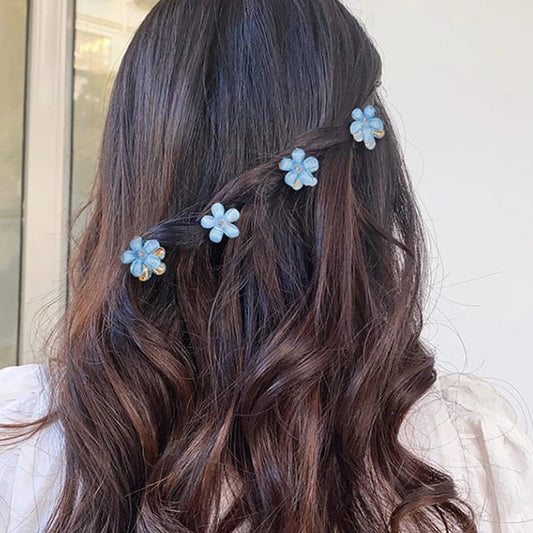 Set of 3 Mini Flower Hair Clips